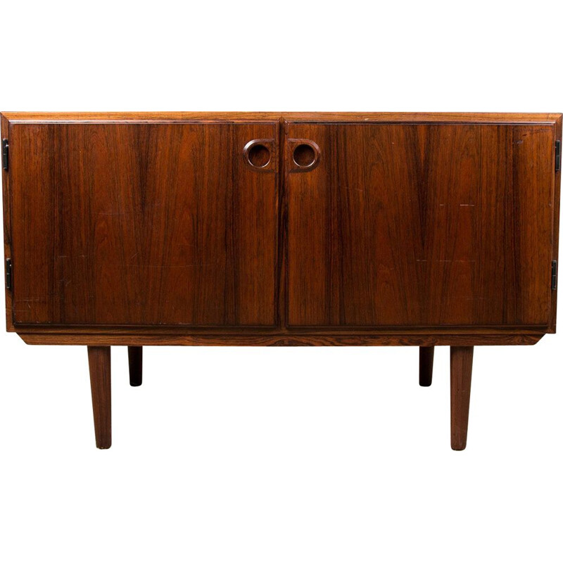 Buffet ou petite enfilade en palissandre de Rio par Sven Ellekaer Danoise 1960