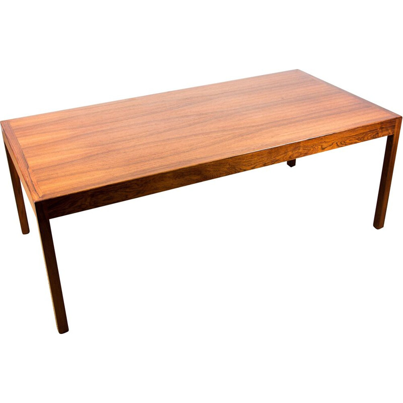 Grande table basse Vintage en Palissandre de Rio par Hans Wegner pour Andreas Tuck Danoise 1960