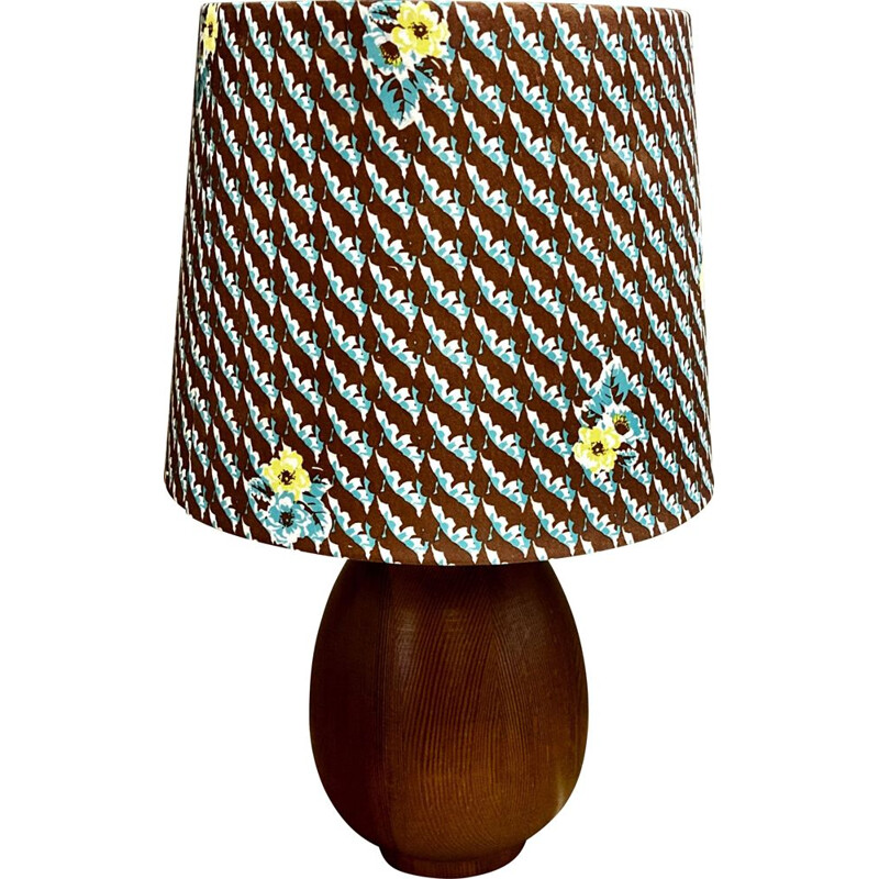Vintage teak lamp scandinavian 1950