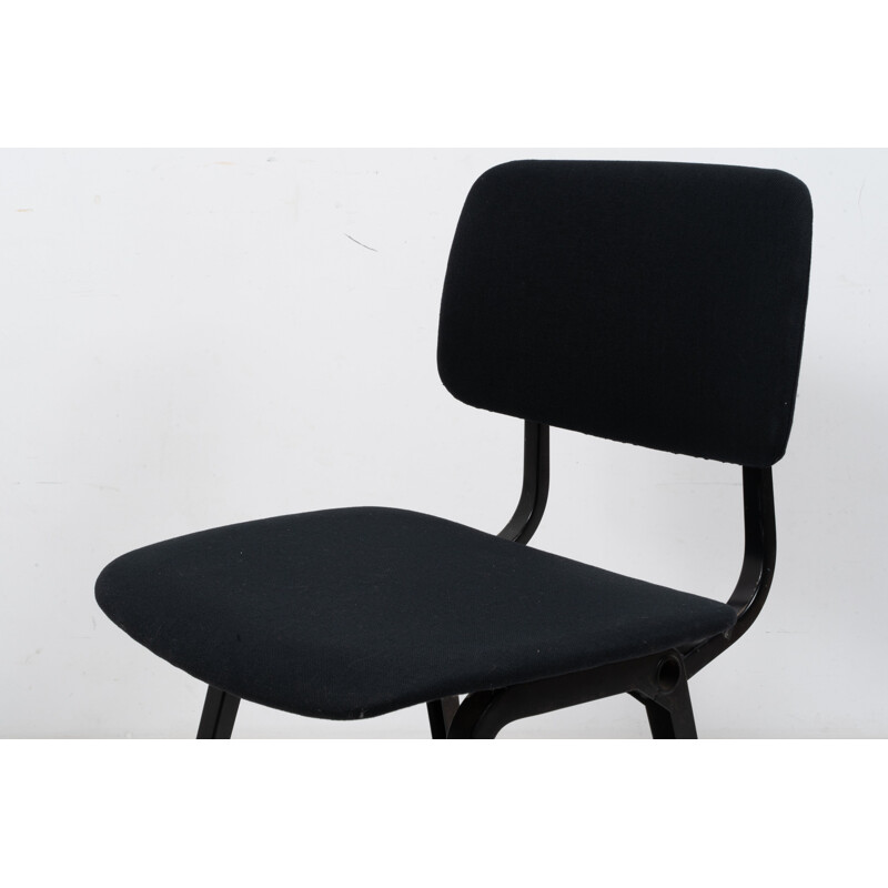 Vintage dining chair by Friso Kramer  black metal