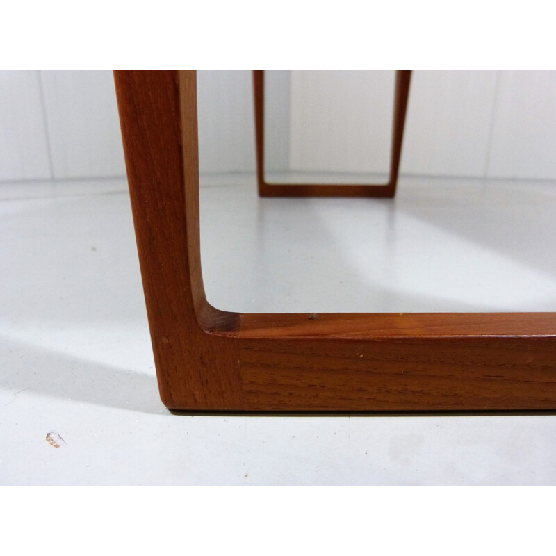 Vintage Teak wooden bench by Kai Kristiansen for Aksel Kjersgaard, Odder Denmark