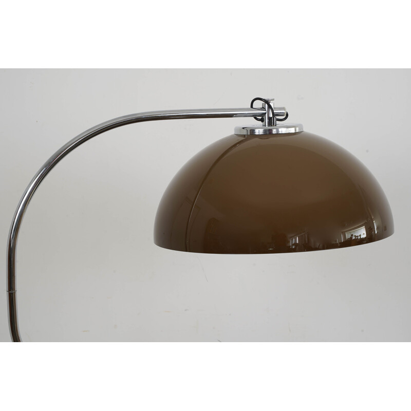 Vintage chroom booglamp 1960