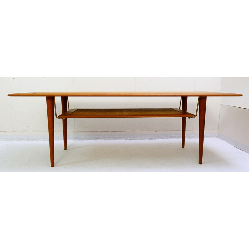 Vintage Teak Coffee Table FD516 by Peter Hvidt & Orla Molgaard Nielsen, Denmark, 1950