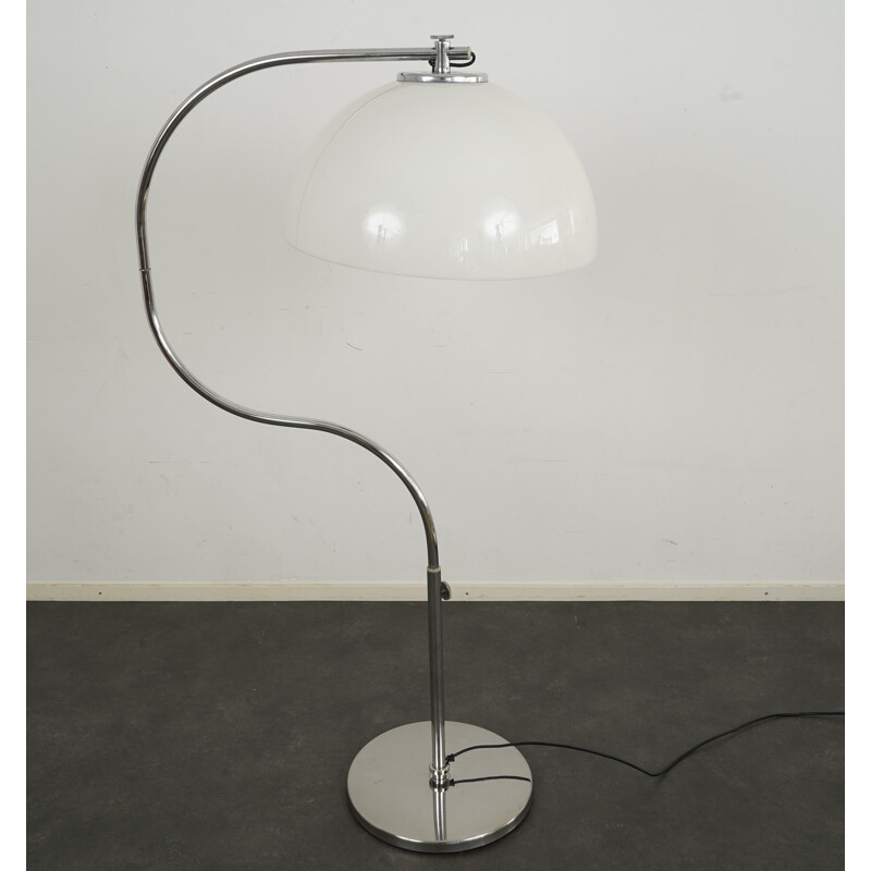 Vintage chrome bow floor lamp, 1960