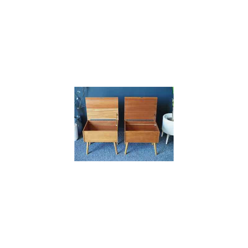 Pair of Mid Century Teak Bedside Cabinets by 'Relax'