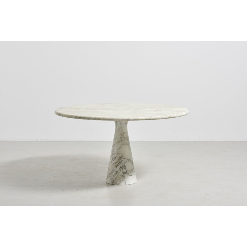 Table à repas vintage en marbre d'Angelo Mangiarotti, Italie 1970