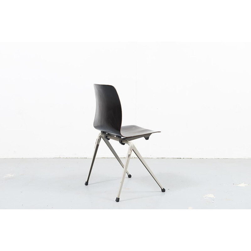 Vintage chairs Galvanitas S20 Ebony Light Grey 1960