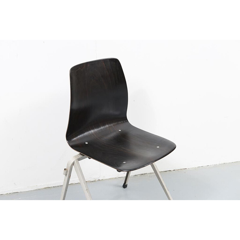 Vintage chairs Galvanitas S20 Ebony Light Grey 1960