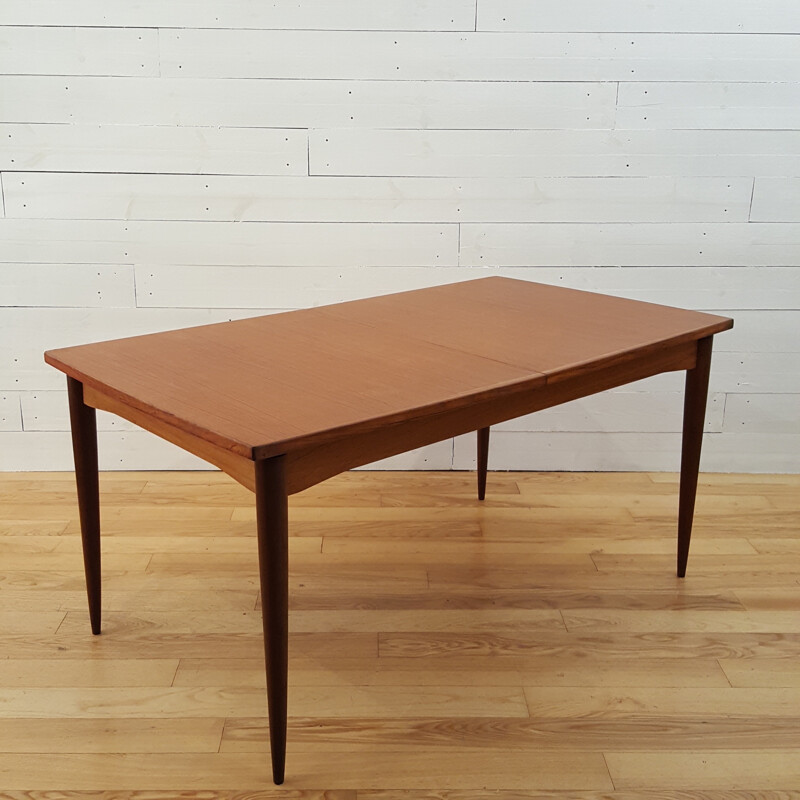 Scandinavian teak dining table - 1960s