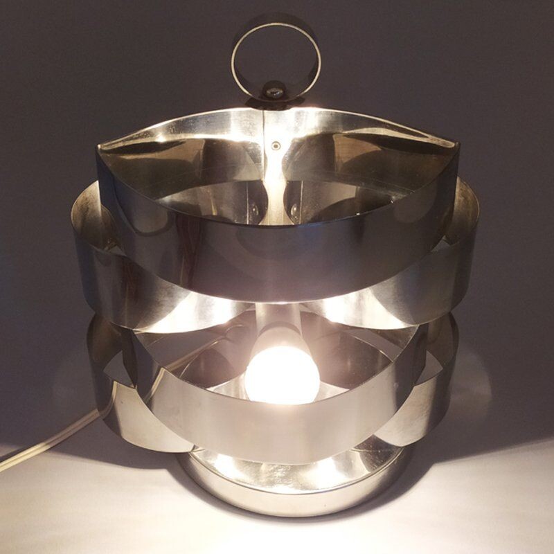 Lampe de table sculpturale Vintage de Sauze Max pour Sciolari, ère spatiale 1970