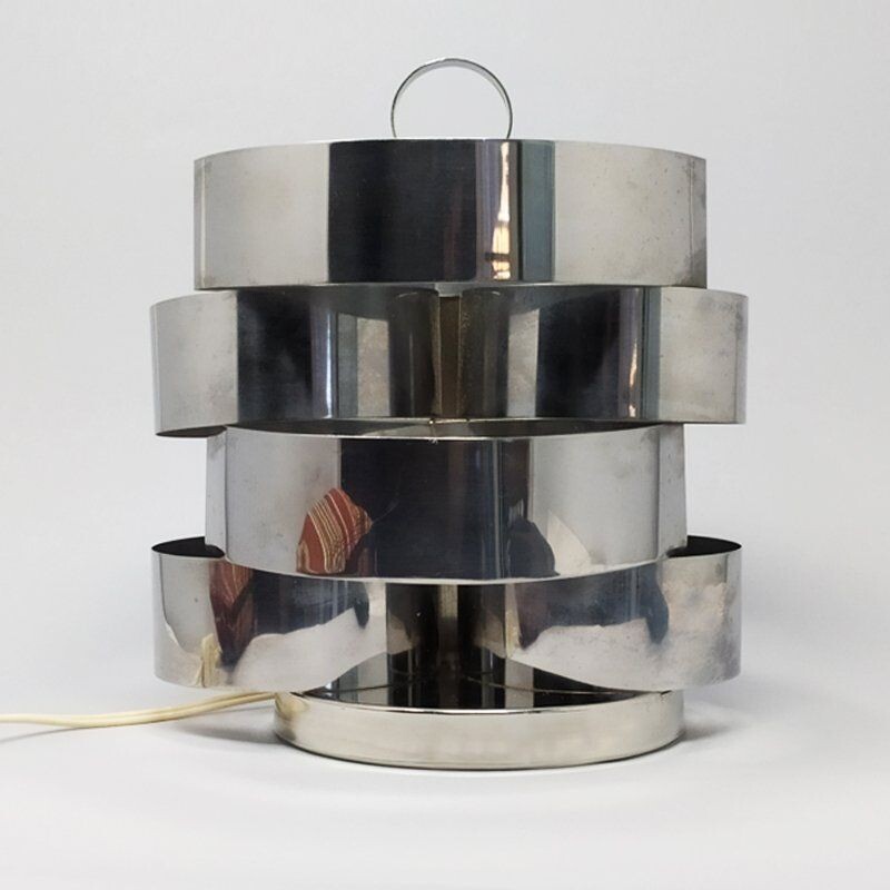 Lampe de table sculpturale Vintage de Sauze Max pour Sciolari, ère spatiale 1970