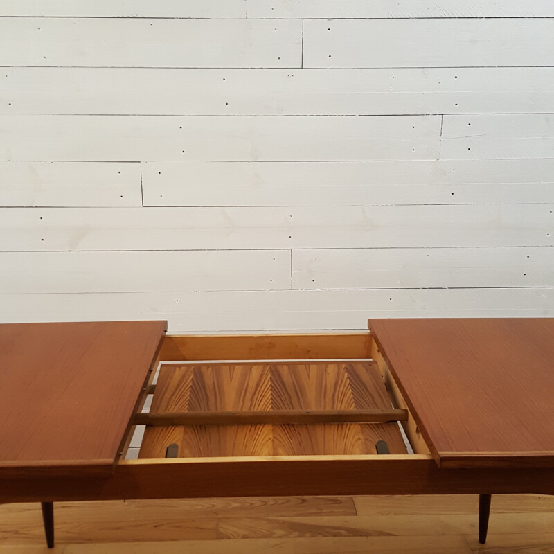 Scandinavian teak dining table - 1960s