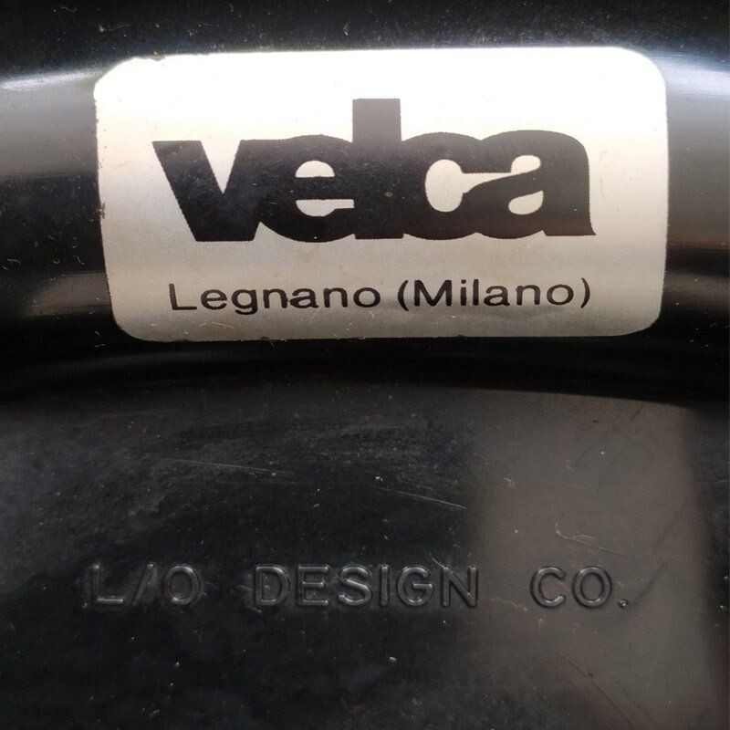 Porte Manteau vintage VIP noir et porte-parapluies de Paolo Orlandini & Roberto Lucci pour Velca, Italie, 1970