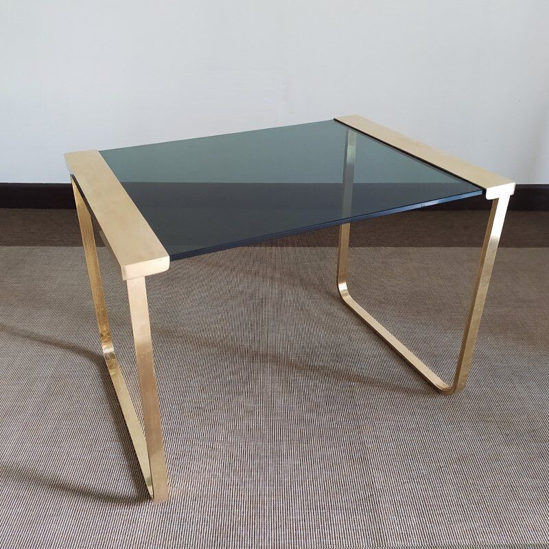 Vintage Brass Nesting Tables, Italian 1970s