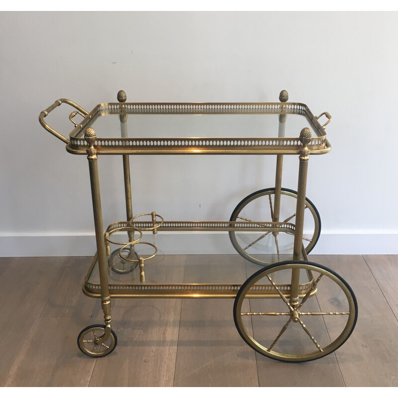 Vintage Brass Rolling Table 1940