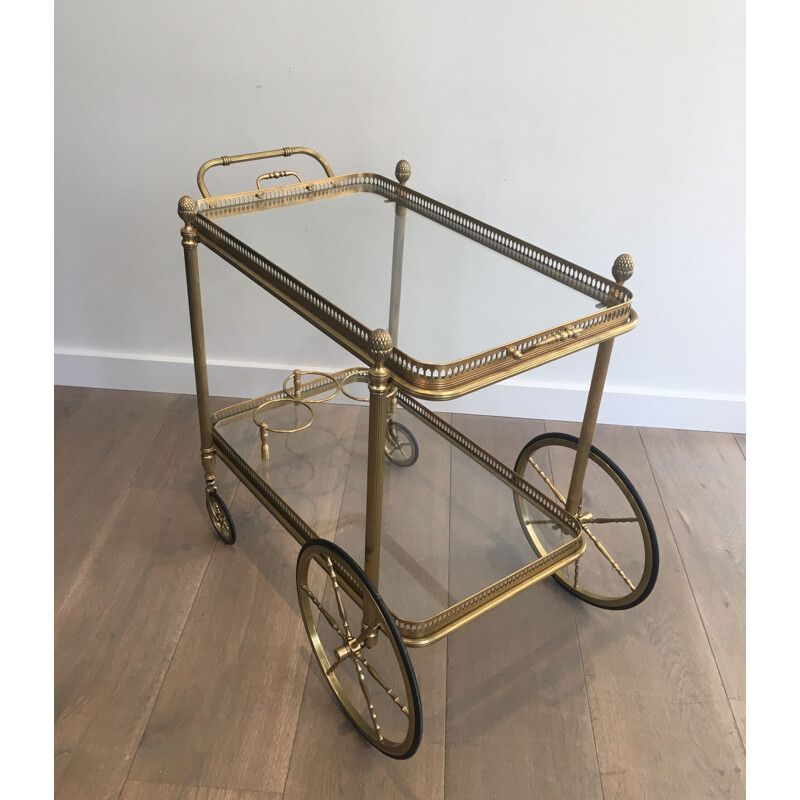 Vintage Brass Rolling Table 1940