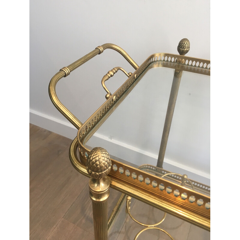 Vintage Brass Rolling Table 1940