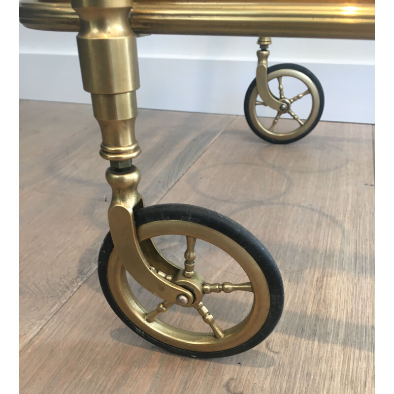 Vintage Brass Rolling Table 1940