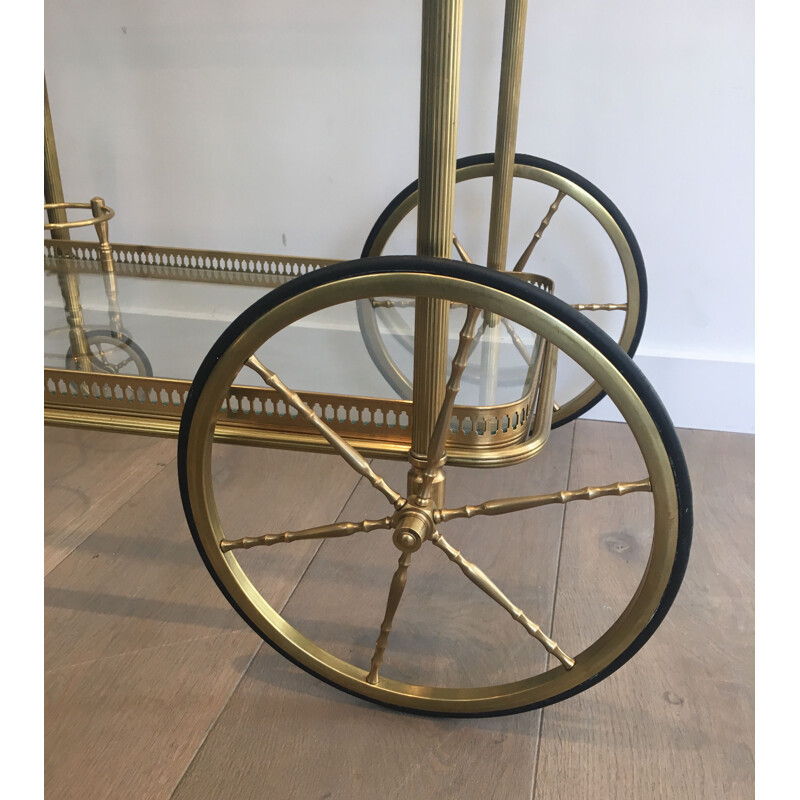 Vintage Brass Rolling Table 1940