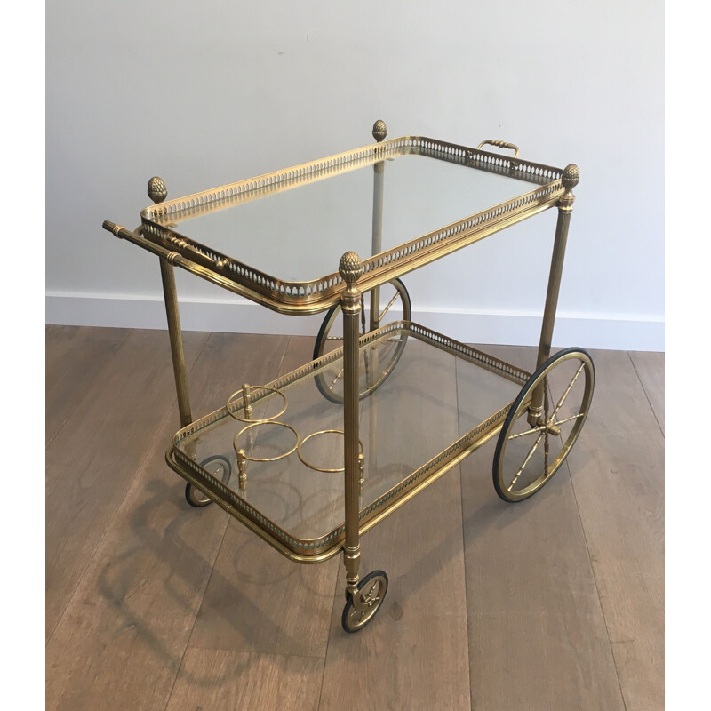 Vintage Brass Rolling Table 1940