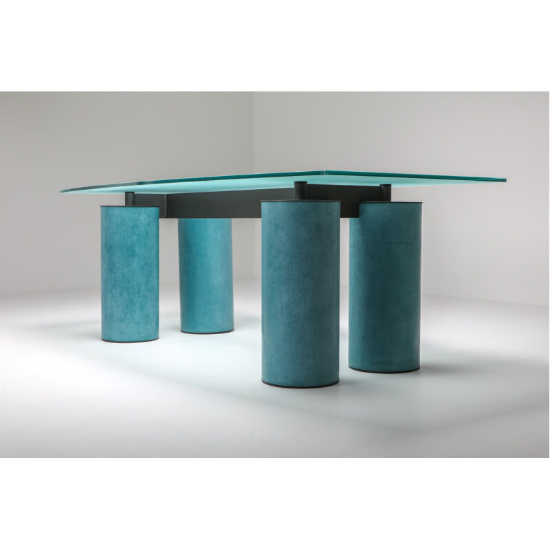 Bureau ou table vintage Massimo Vignelli "Serenissimo" pour Acerbis 1970