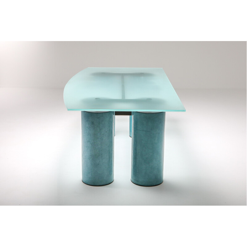 Bureau ou table vintage Massimo Vignelli "Serenissimo" pour Acerbis 1970