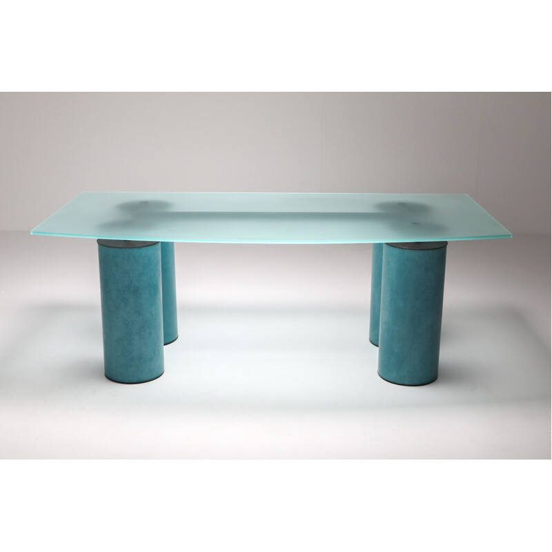 Bureau ou table vintage Massimo Vignelli "Serenissimo" pour Acerbis 1970