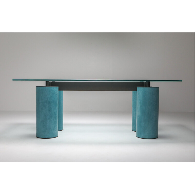 Bureau ou table vintage Massimo Vignelli "Serenissimo" pour Acerbis 1970