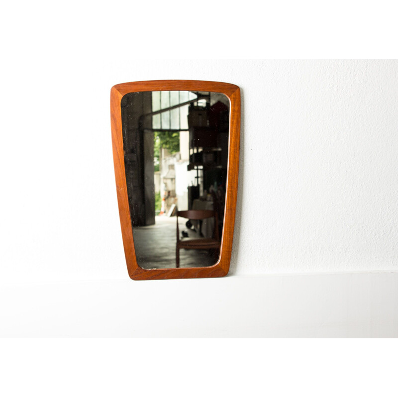 Vintage Danish Teak Mirror 1960