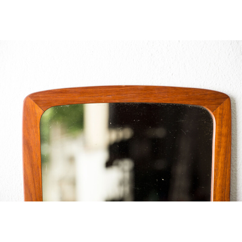 Vintage Danish Teak Mirror 1960