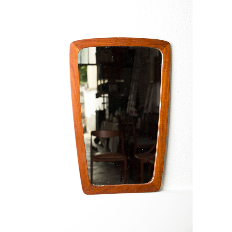 Vintage Danish Teak Mirror 1960