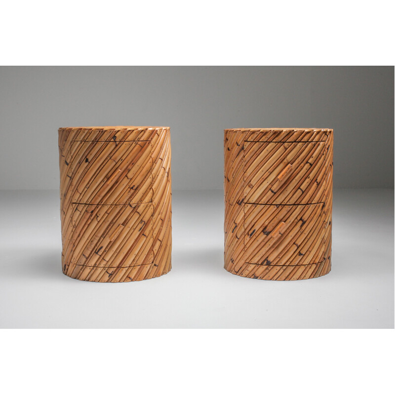 Pair of Vintage Vivai del Sud pair of side tables 1970s