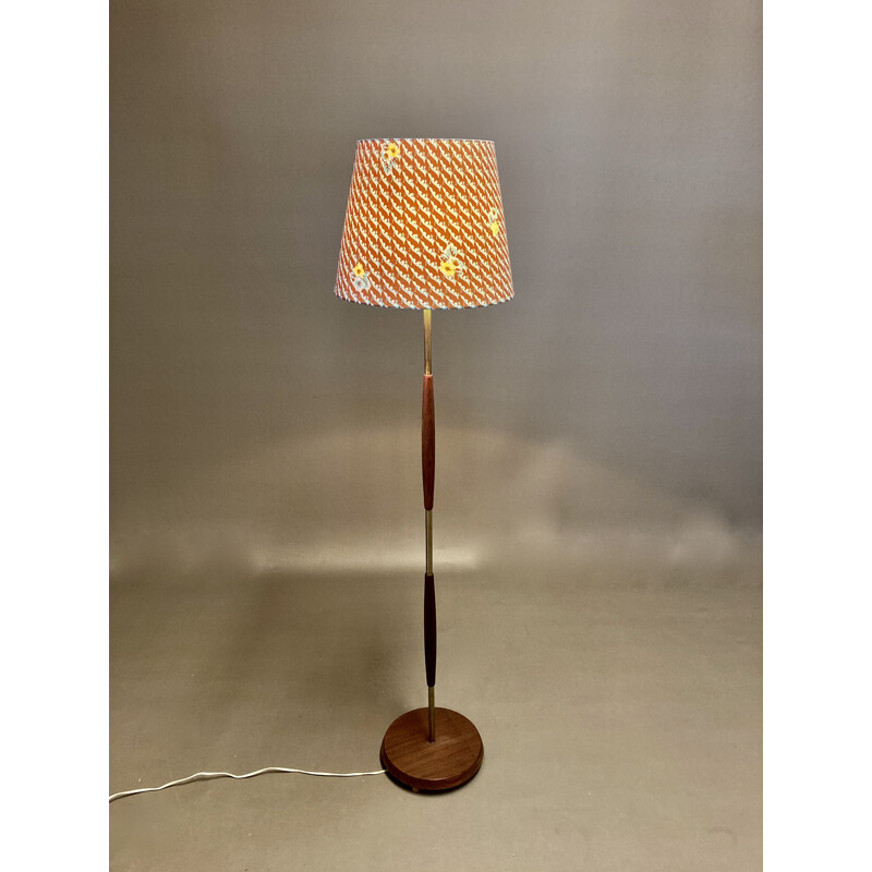 Vintage teak floor lamp Scandinavian 1950