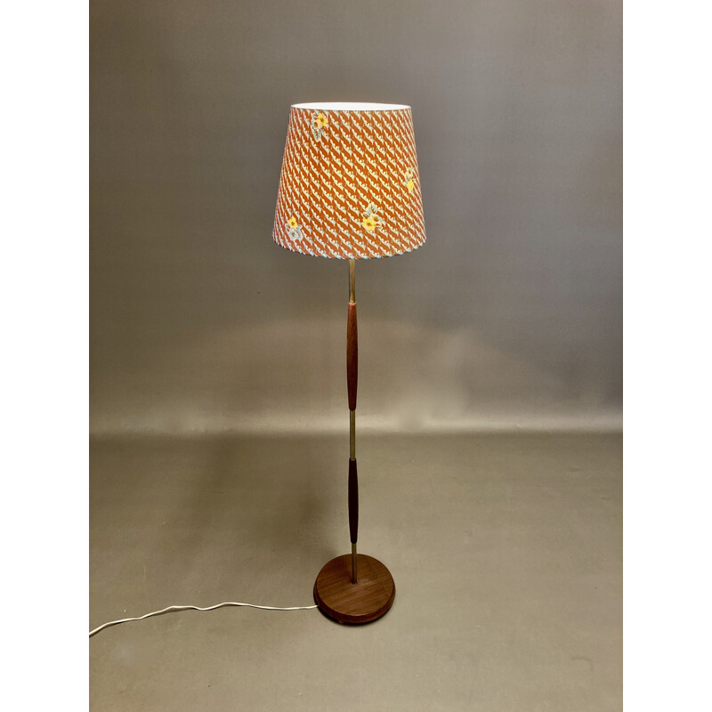 Vintage teak floor lamp Scandinavian 1950