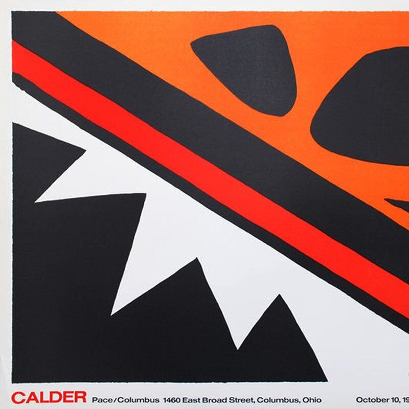 Lithographie vintage d'Alexander Calder, 1971