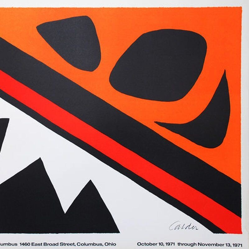 Vintage lithograph by Alexander Calder, 1970