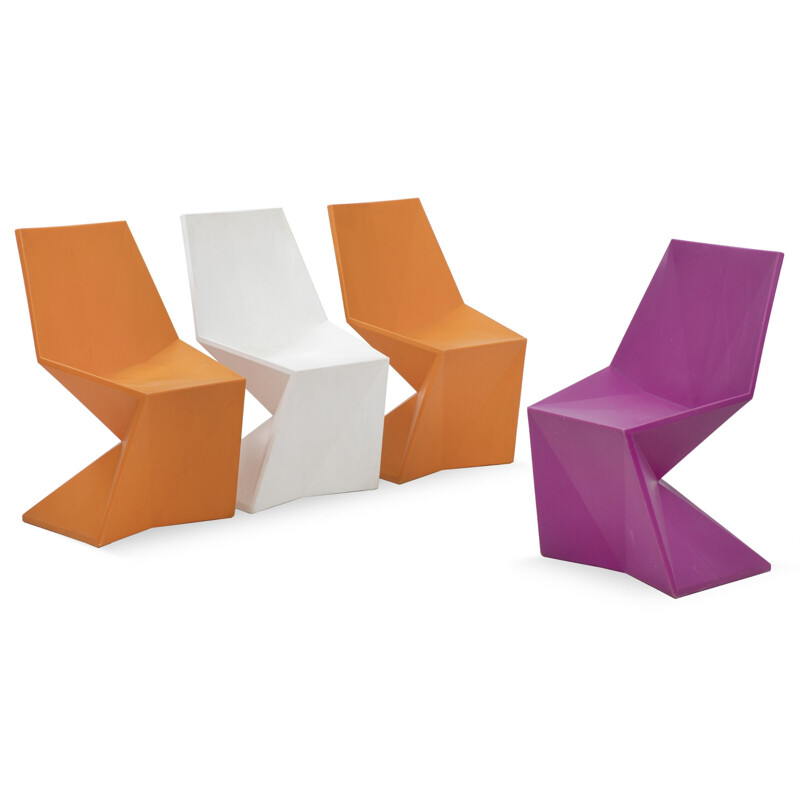 Set of 4 Vintage chair Vertex Karim Rashid