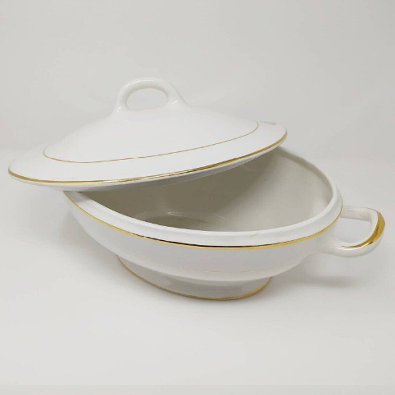 Vintage ceramic tureen set from Laveno, Italy 1950