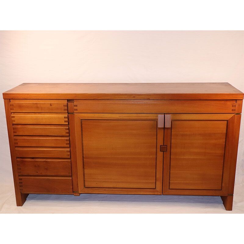 Vintage Buffet R13 in elm Pierre Chapo 1970