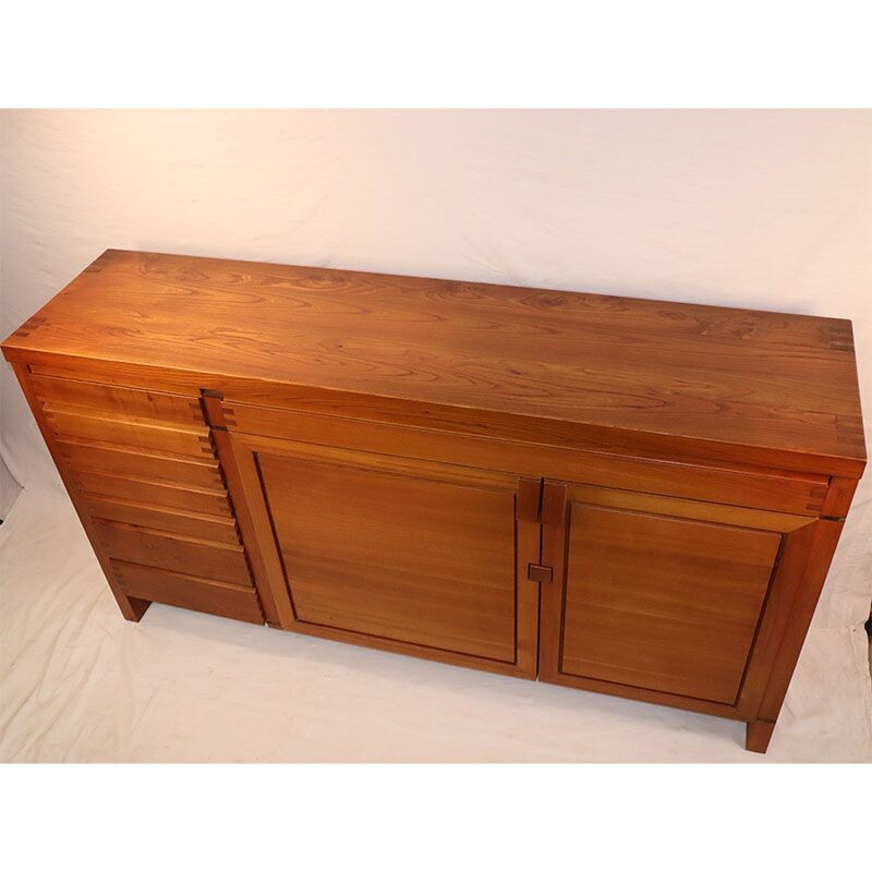 Vintage Buffet R13 in elm Pierre Chapo 1970