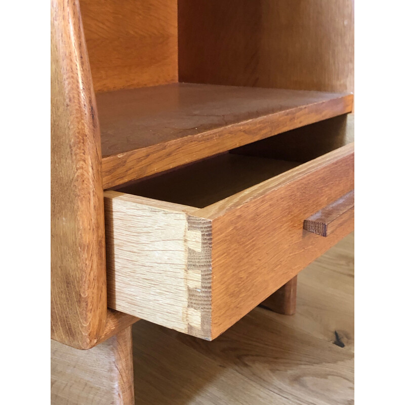 Vintage oak sideboard by Charles Dudouyt, 1940