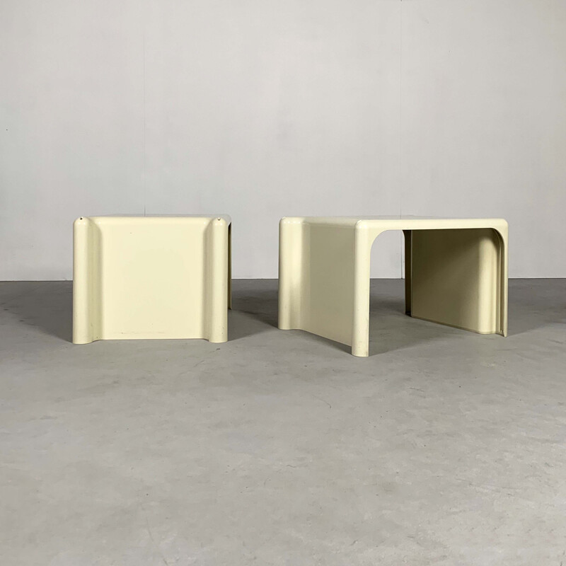 Pair of Vintage Scagno Stacking Tables by Giotto Stoppino for Elco, 1970s