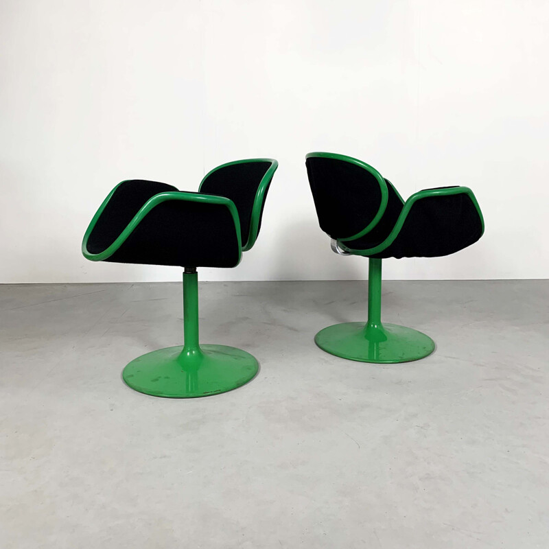 Pair of vintage Little Tulip Chairs 1st Edition by Pierre Paulin for Artifort, 1960s