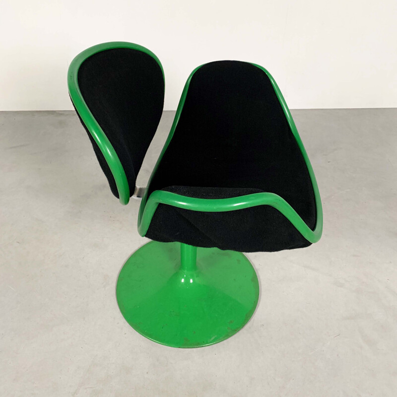 Pair of vintage Little Tulip Chairs 1st Edition by Pierre Paulin for Artifort, 1960s