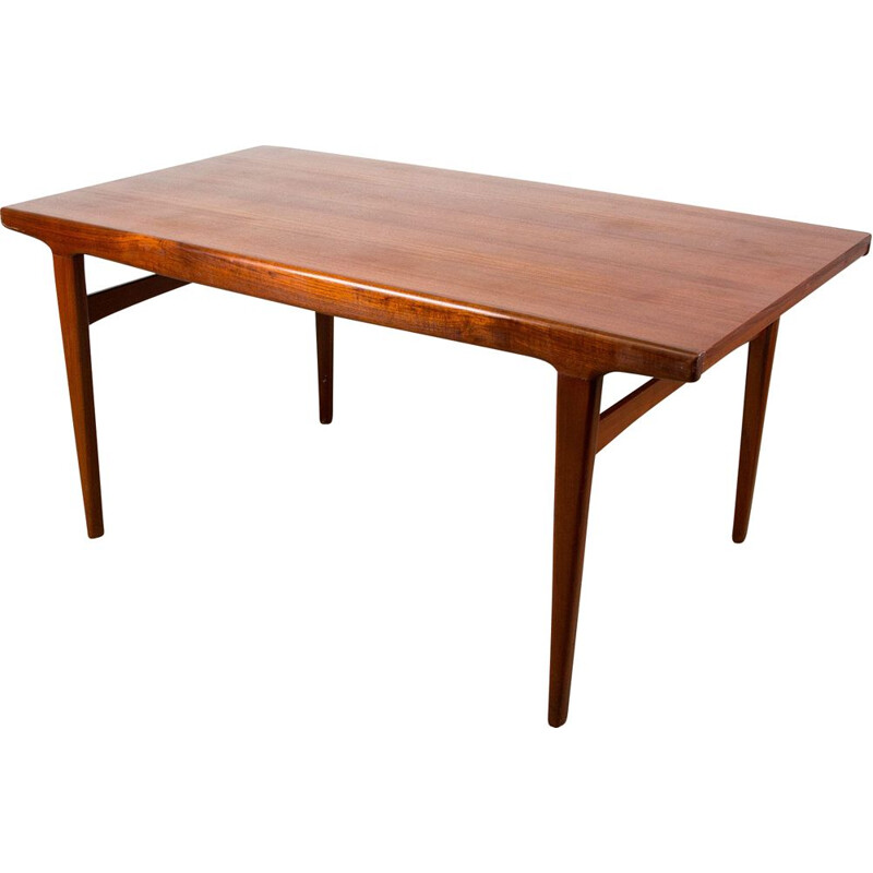 Vintage teak dining table Johannes Andersen Scandinavian 1960