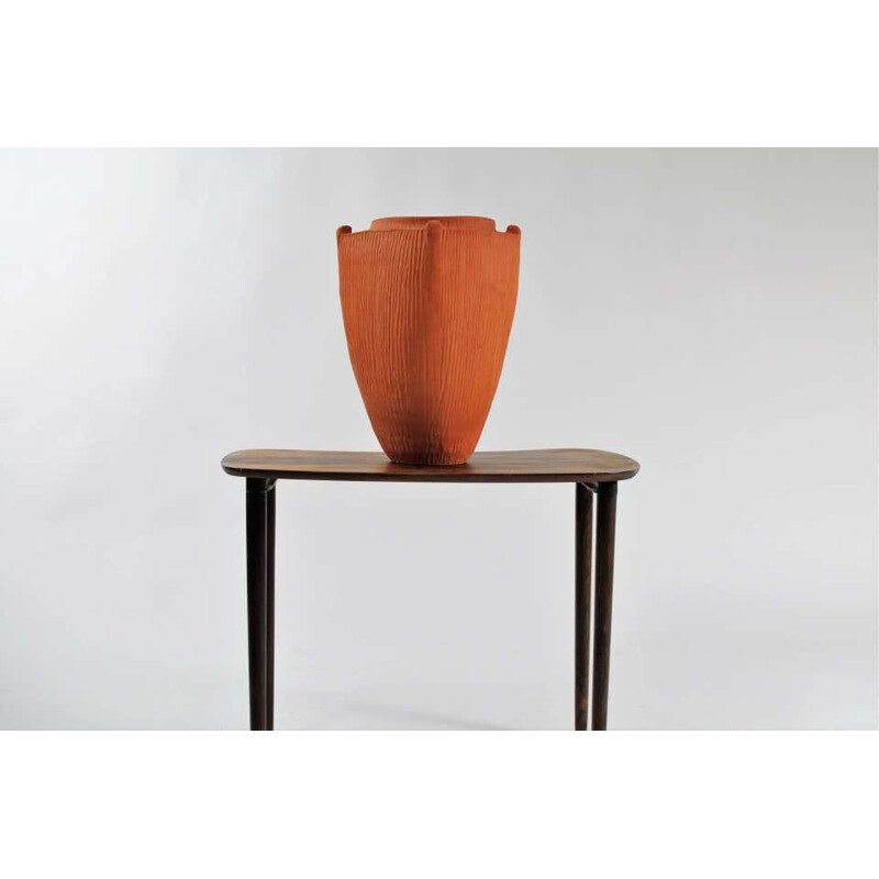 Vintage Large Unglazed Earthenware Vase, by Kähler,  Svend Hammershøi Denmark 1930s