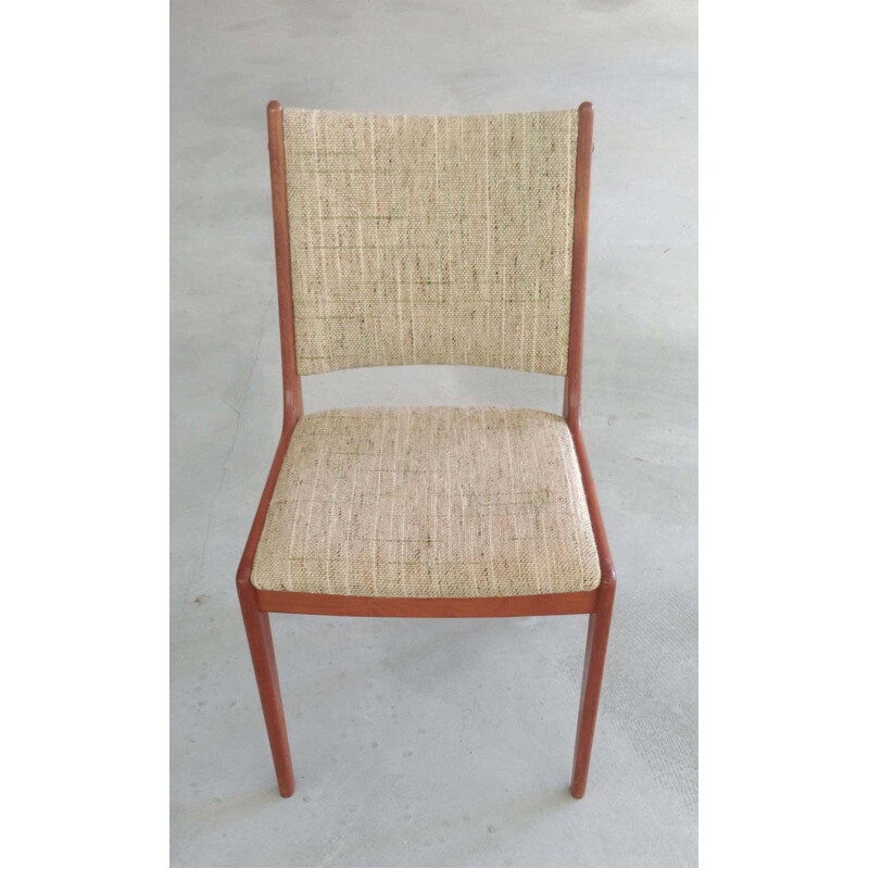 Set of 4 vintage Teak Dining Chairs,Johannes Andersen  Inc. Reupholstery