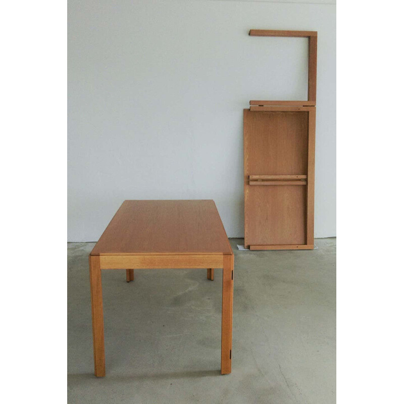 Vintage oak folding desk by Fredericia Stolefabrik Børge Mogensen, Denmark 1971