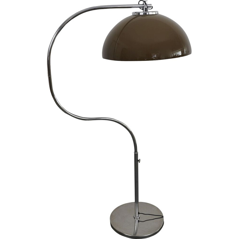 Lámpara de pie Vintage Chrome Arc 1960