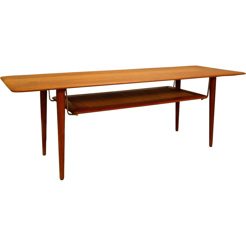 Vintage Teak Coffee Table FD516 by Peter Hvidt & Orla Molgaard Nielsen, Denmark, 1950